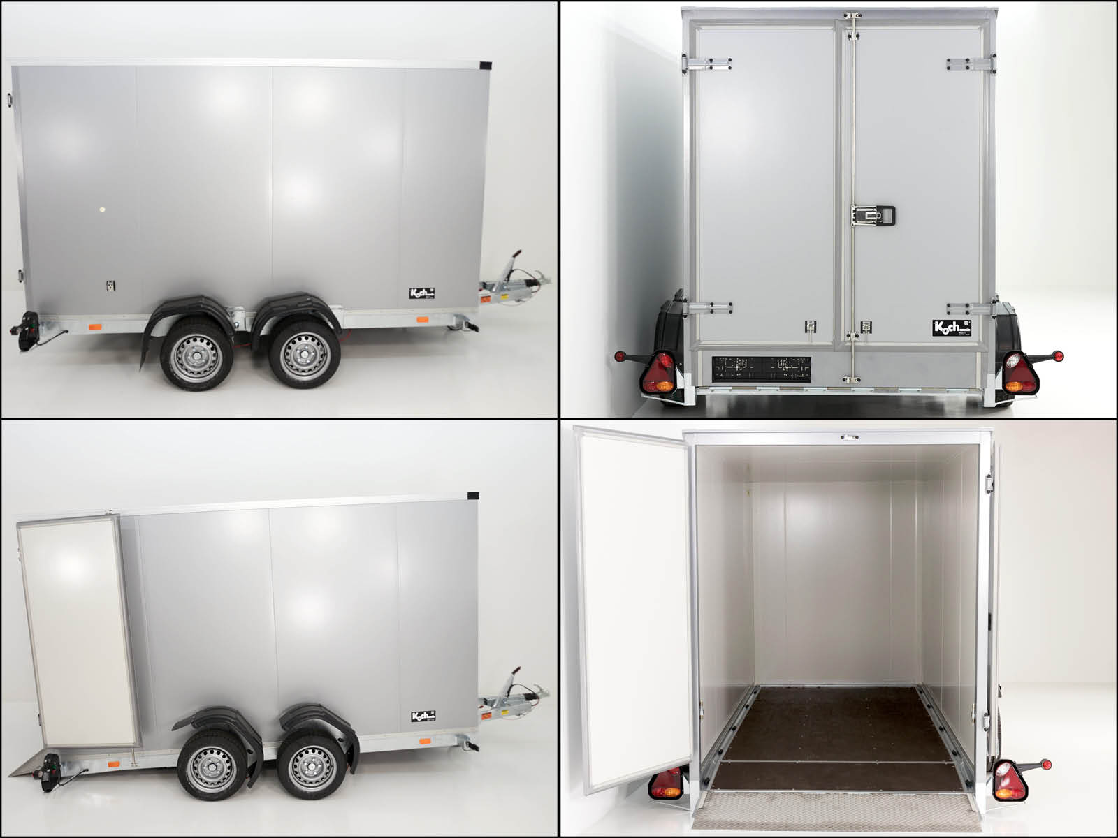 Vezeko Koffer-Absenkanhänger 157x344cm Höhe: 190cm 2,7t | Weiß-Neu – Bild 3