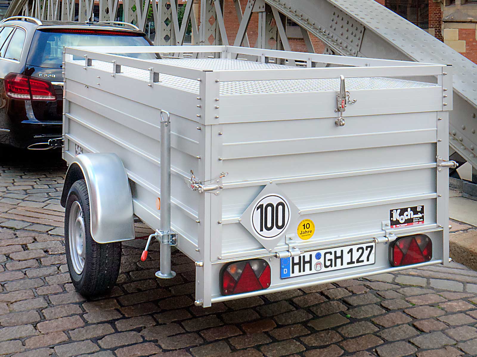 Deckelanhänger 105x205cm Höhe:50cm 1000kg | Typ B1000-Neu – Bild 4