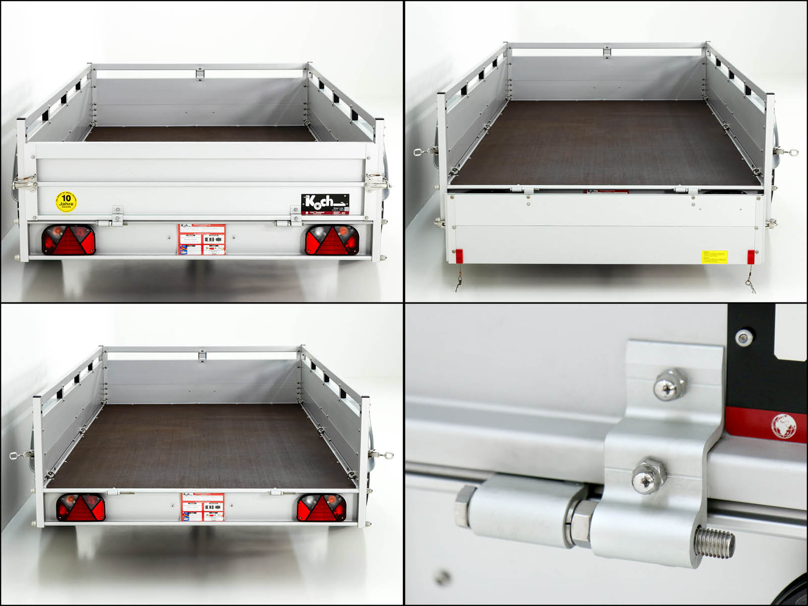 Anhänger 150x300cm 750kg | Typ U7 | Flachplane Profi schwarz-Neu – Bild 5