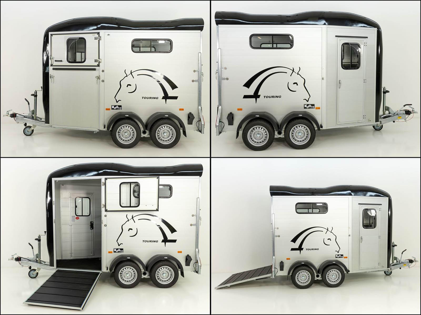 Cheval Liberte Pferdeanhänger Touring One 1,5er | Pullman-Fahrwerk | Frontausstieg | schwarz-Neu – Bild 2