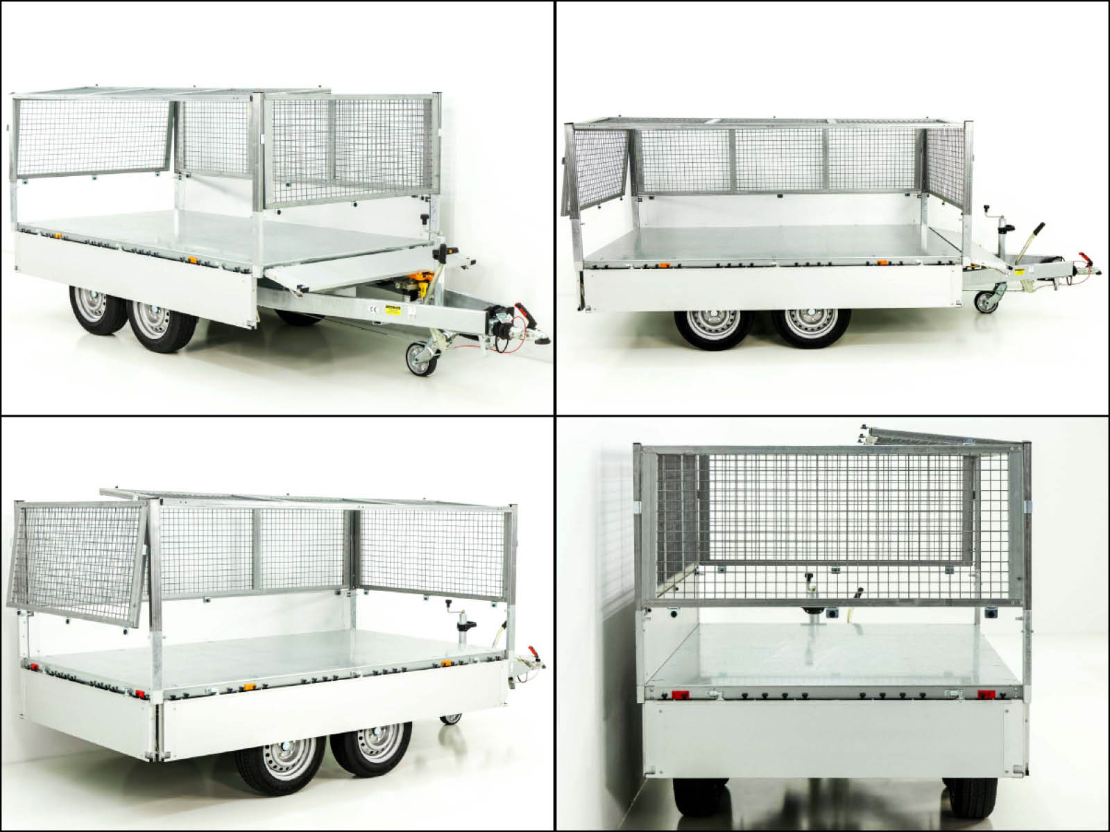 Unsinn Heckkipper 150x276cm 2,6t | Premium Kipper | Gitter 65cm-Neu – Bild 2