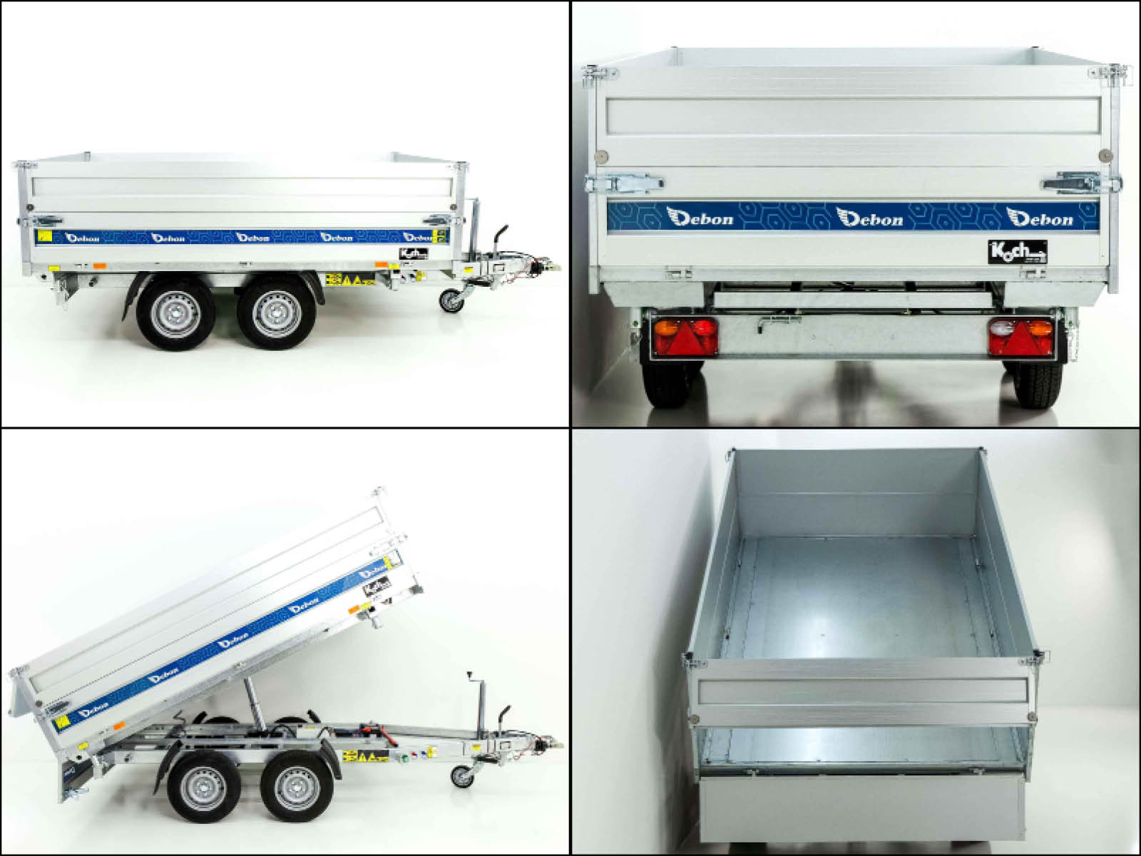 Debon Dreiseitenkipper 180×306 2,6t | E-Pumpe | BWA-Neu – Bild 6