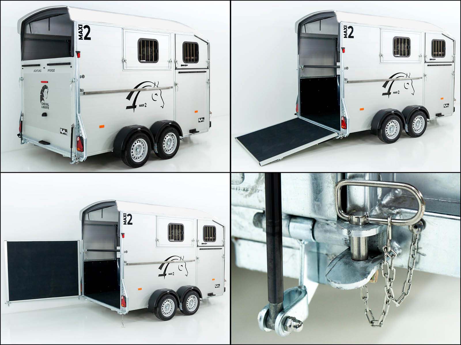 Cheval Liberte Pferdeanhänger MAXI 2 | weiß-Neu – Bild 5