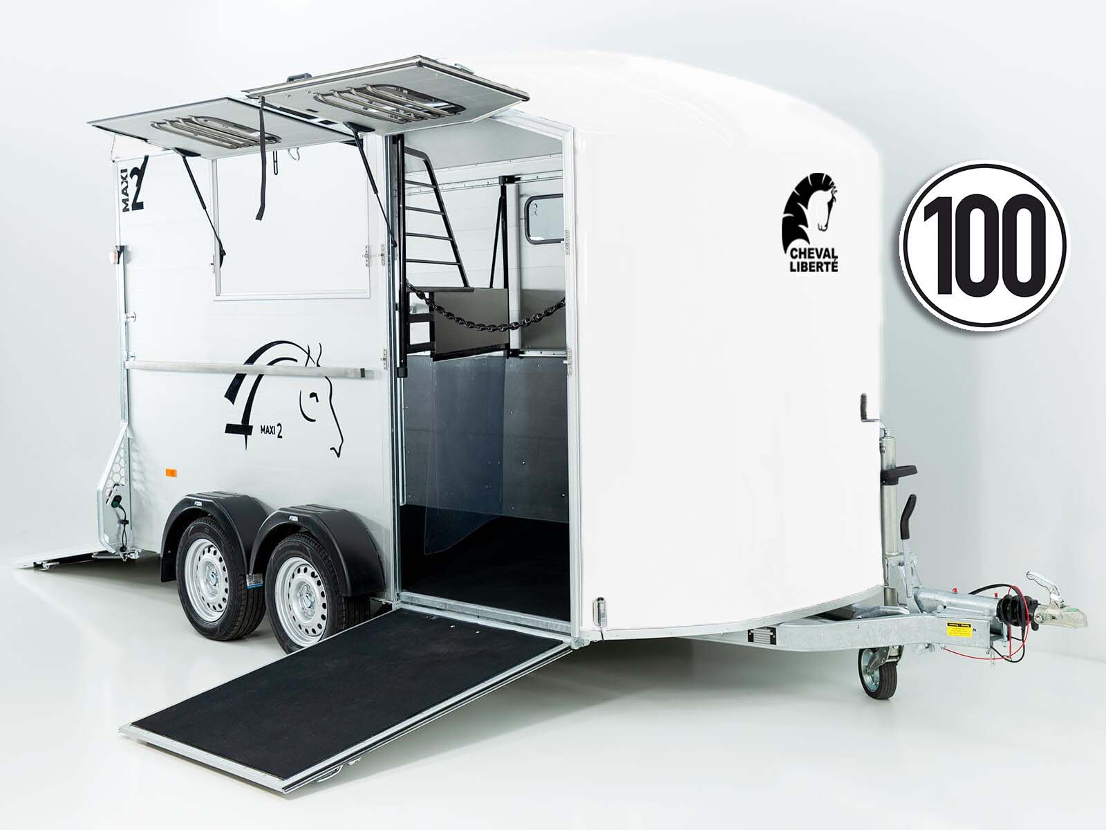 Cheval Liberte Pferdeanhänger MAXI 2 | weiß-Neu