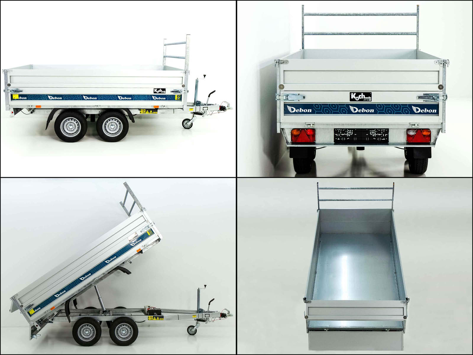 Debon Heckkipper 155x305cm 2,0t | E-Pumpe | BWA-Neu – Bild 6