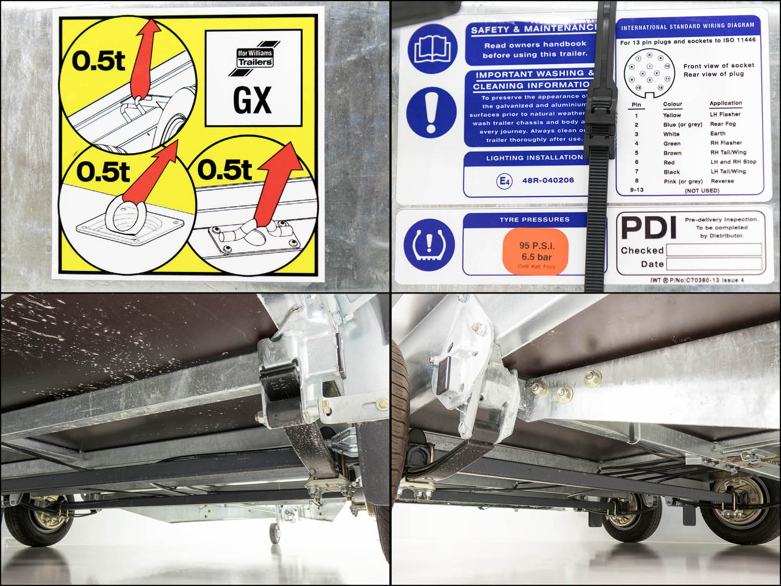 Ifor Williams Baumaschinenanhänger GX105 157×303 2,7t | Auffahrrampe | Gitter-Neu – Bild 6